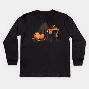 Pulp Fiction Orange Detective Film Noir Kids Long Sleeve T-Shirt